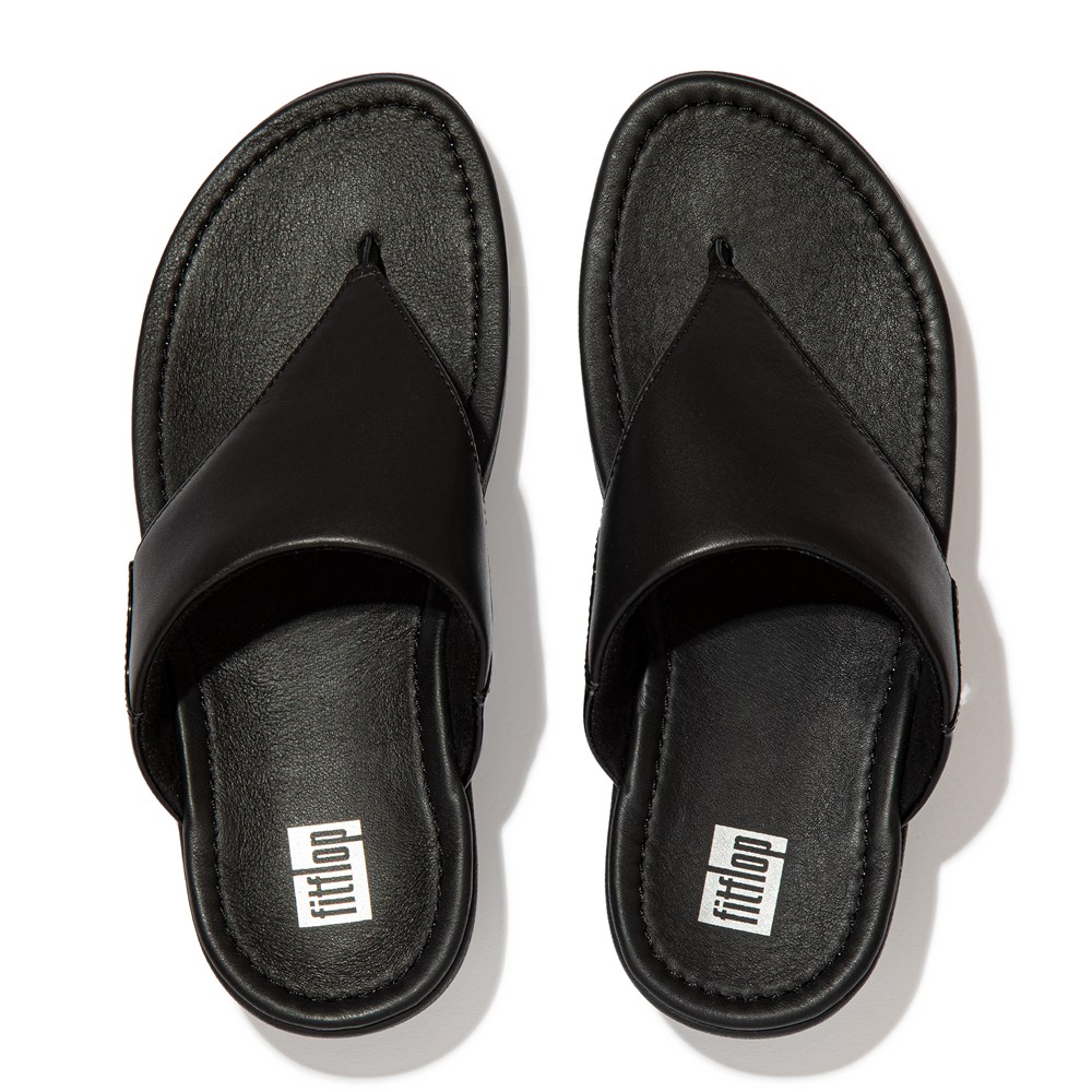 Fitflop Womens Sandals Black - Myla Toe Thongs - 92VRMXYBS